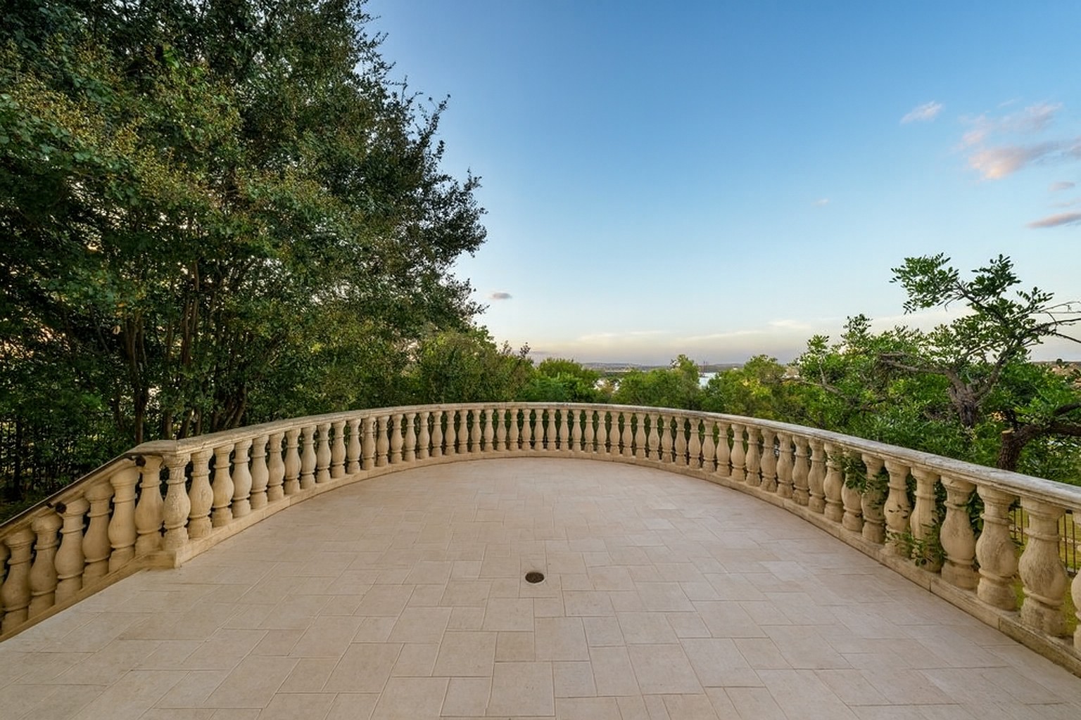 217 Bella Riva Drive Austin, TX 78734 - Photo 27 of 36 a view of a balcony with wooden fence