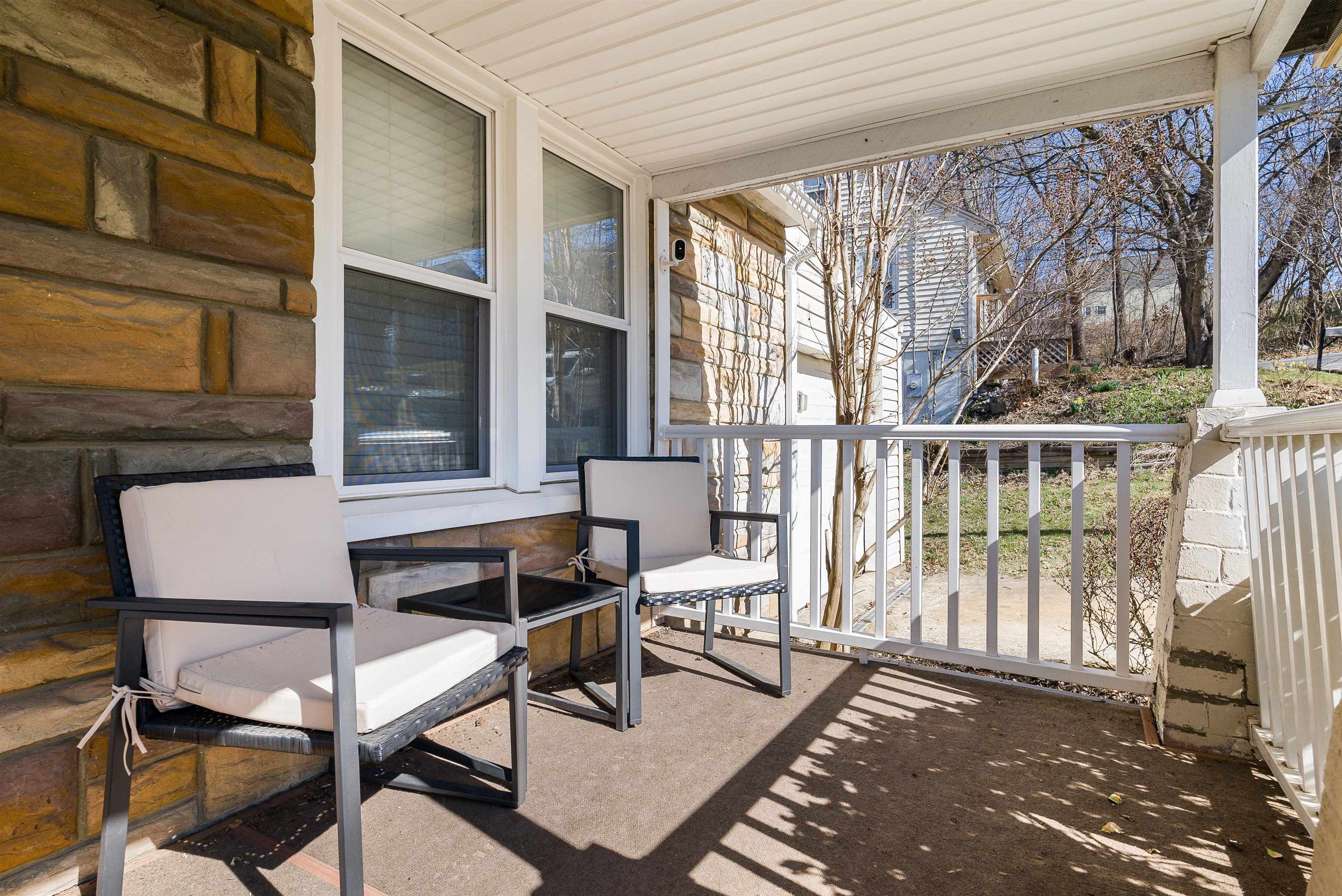 806 Randolph Street Staunton, VA 24401 - Photo 4 of 25 a balcony with table and chairs