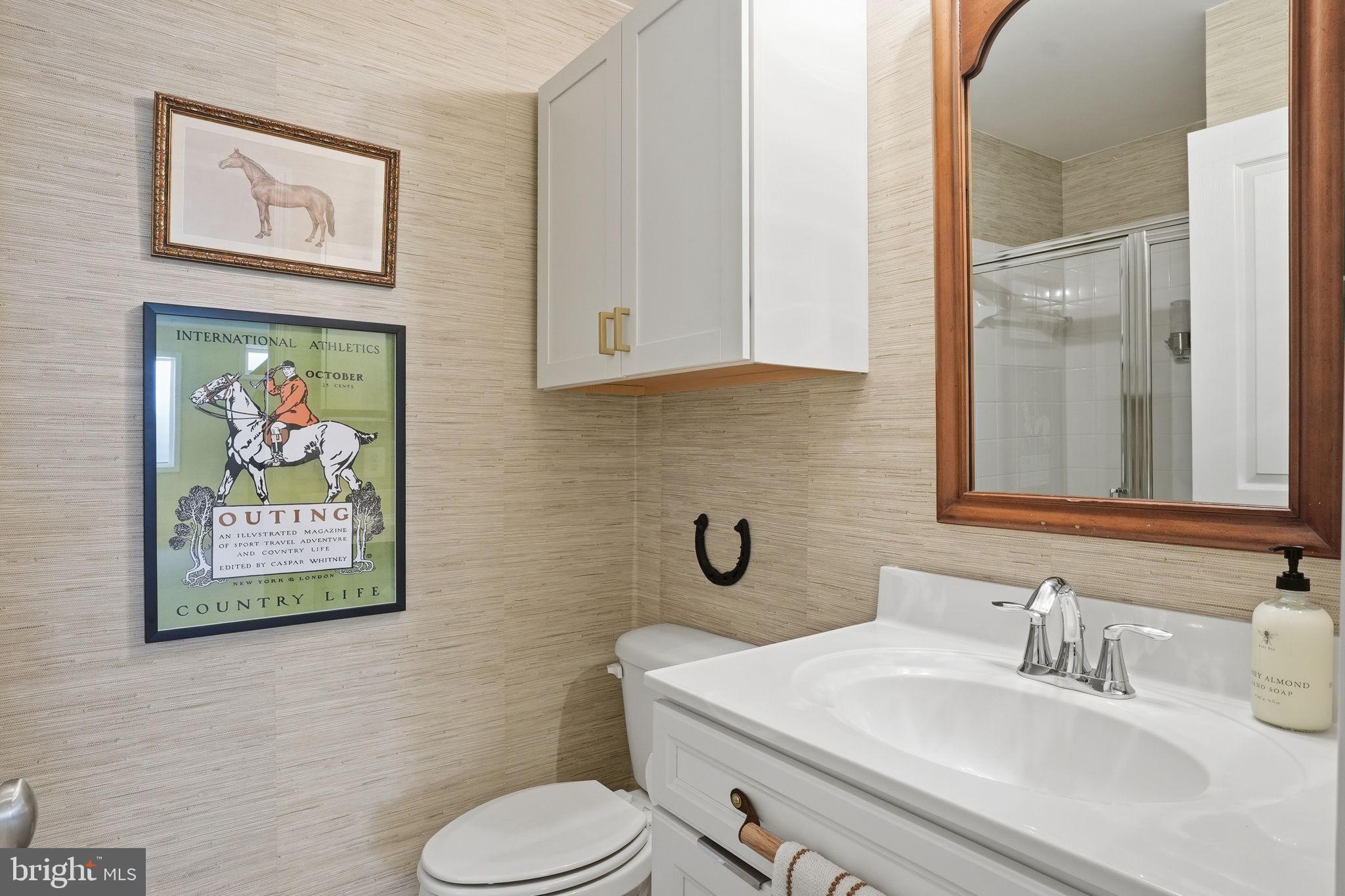 126 Admirals Ridge Drive Arnold, MD 21012 - Photo 32 of 58 a bathroom with a toilet sink and mirror