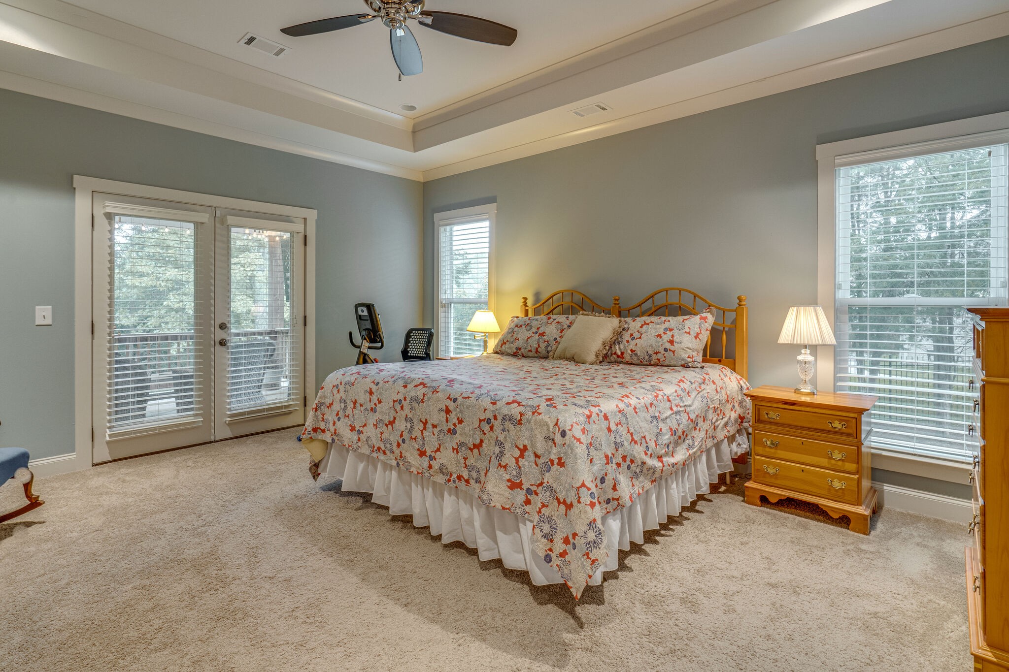 2218 Dunblane Lane Franklin, TN 37069 - Photo 16 of 23 a bedroom with a bed and a chandelier