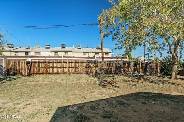 a view of a outdoor space with garage