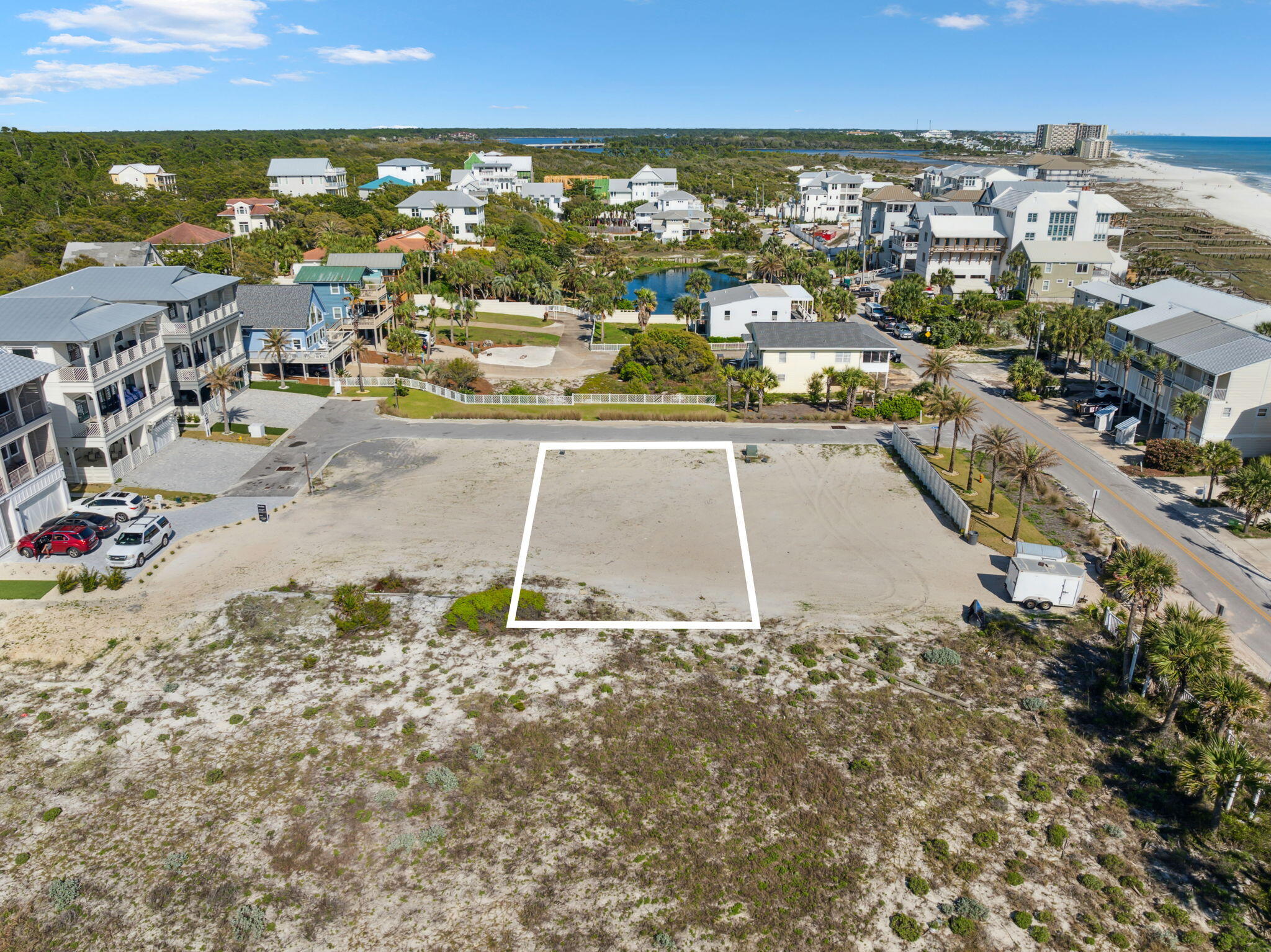 1-2 3 Jan Ln Inlet Beach Inlet Beach, FL 32461 - Photo 46 of 70 an aerial view of residential houses with outdoor space