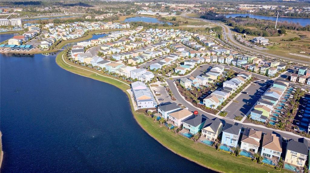 8145 Surf Street Kissimmee, FL 34747 - Photo 28 of 28 an aerial view of a house with a swimming pool