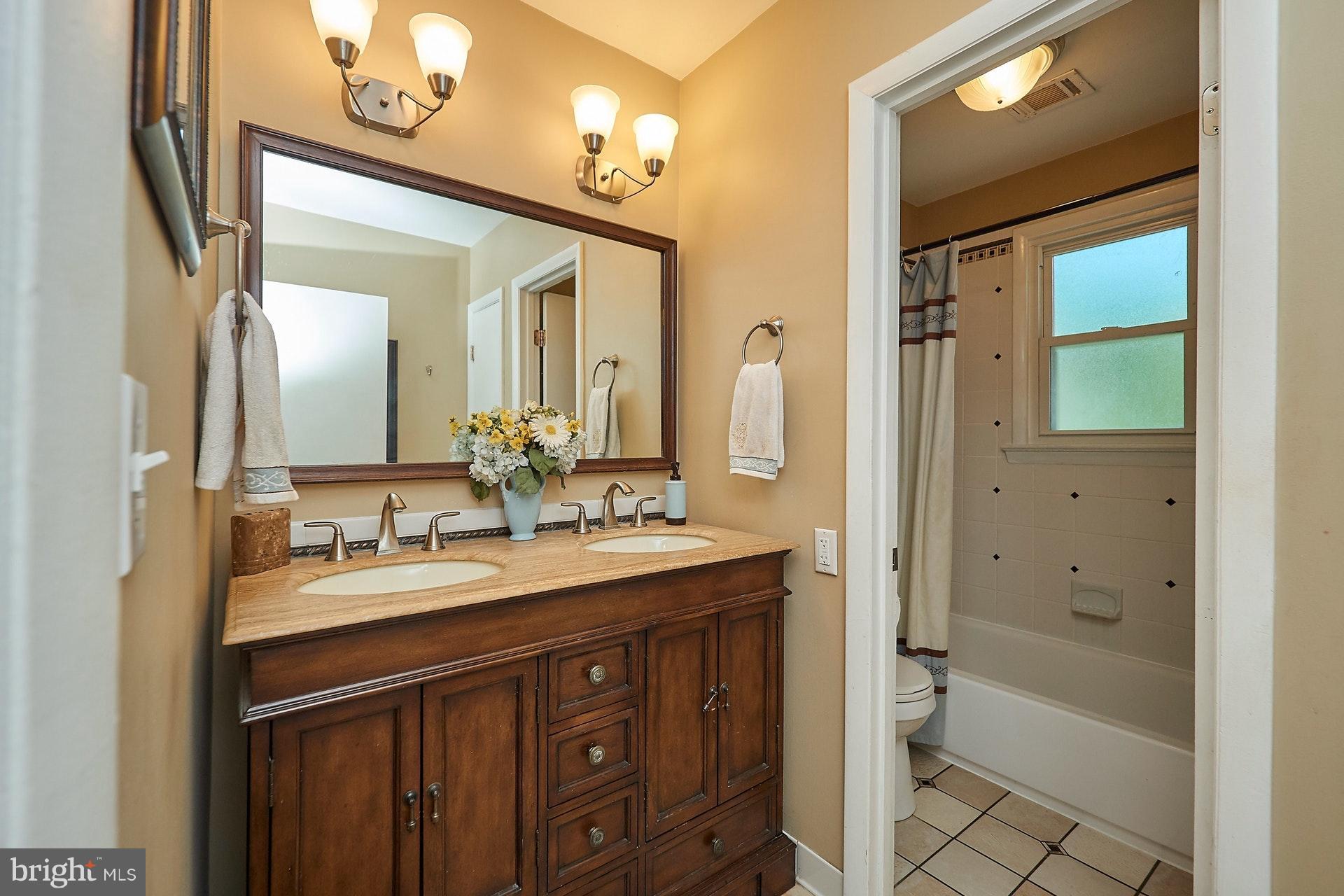 1738 Anderson Road Falls Church, VA 22043 - Photo 14 of 19 Upper Floor Main Bath w/separate vanity