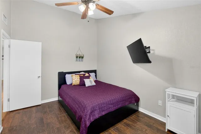 a view of a workspace with furniture and toys