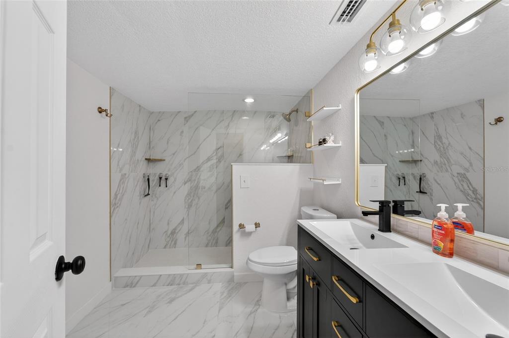 1009 Lenna Avenue Seffner, FL 33584 - Photo 32 of 68 a bathroom with a sink a toilet a shower and a mirror