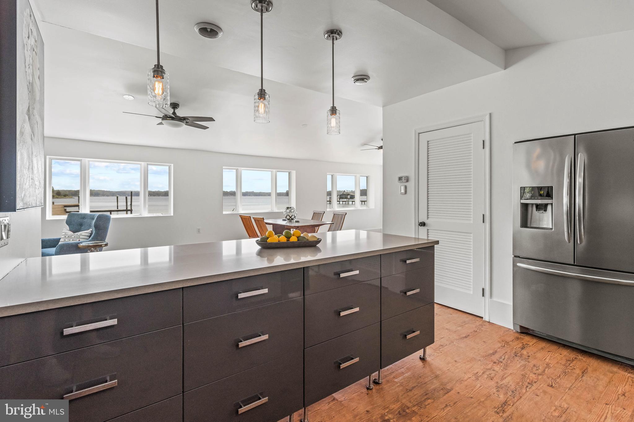 266 North Ferry Point Road Pasadena, MD 21122 - Photo 30 of 42 Water views from stunning kitchen