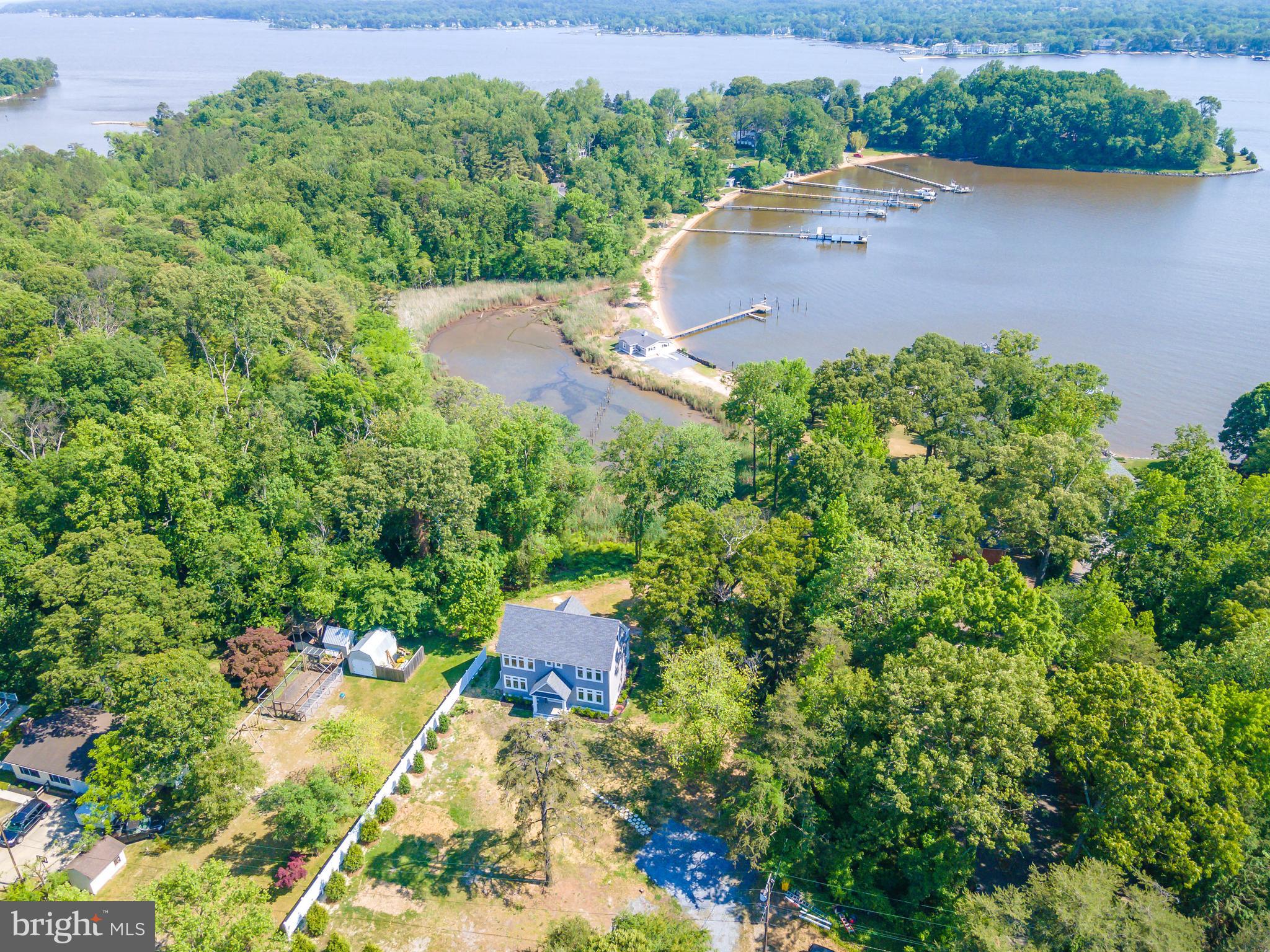 266 North Ferry Point Road Pasadena, MD 21122 - Photo 34 of 42 Aerial view of property