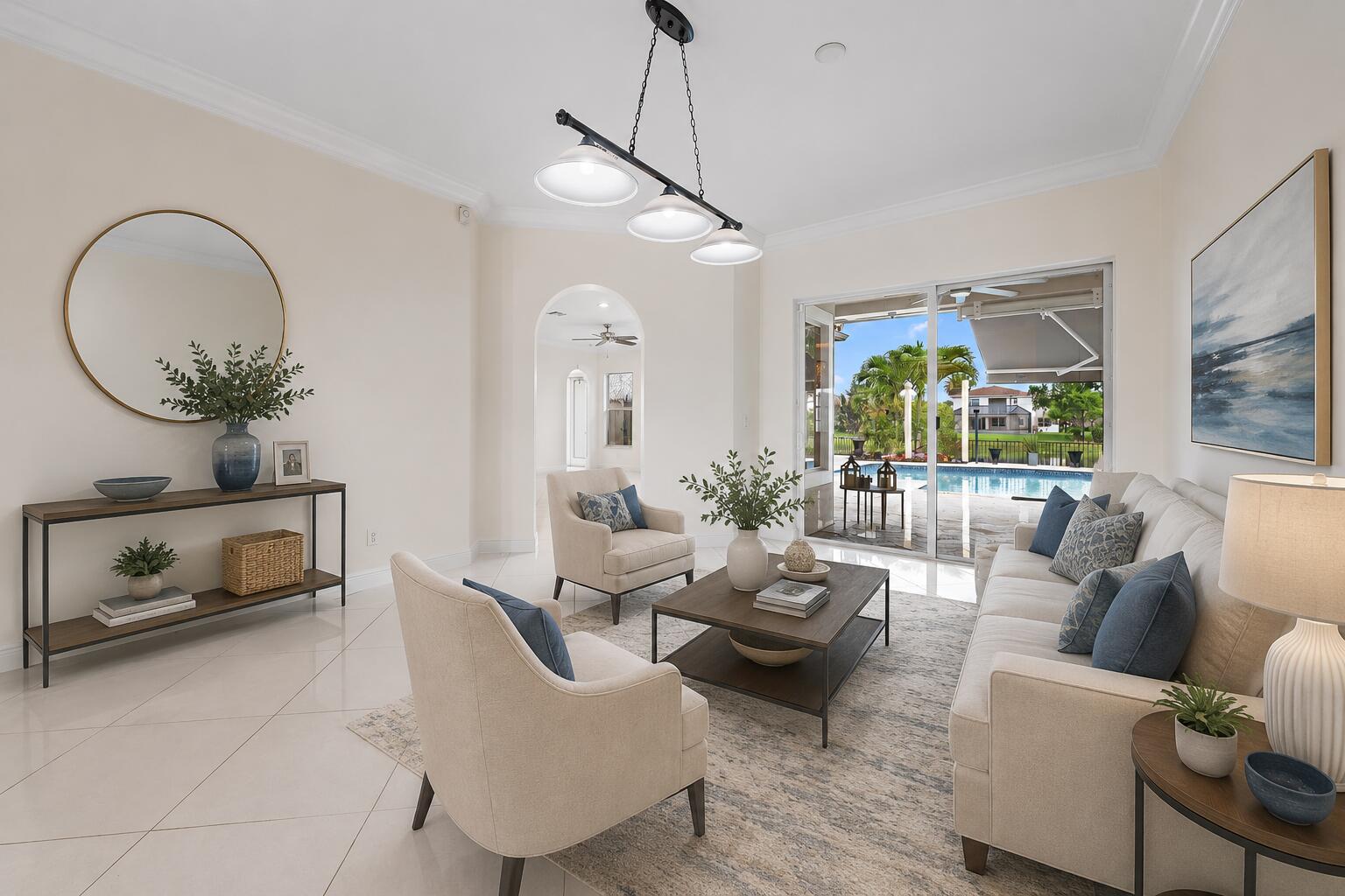 340 Rudder Cay Way Jupiter, FL 33458 - Photo 13 of 87 Living - Virtually Staged