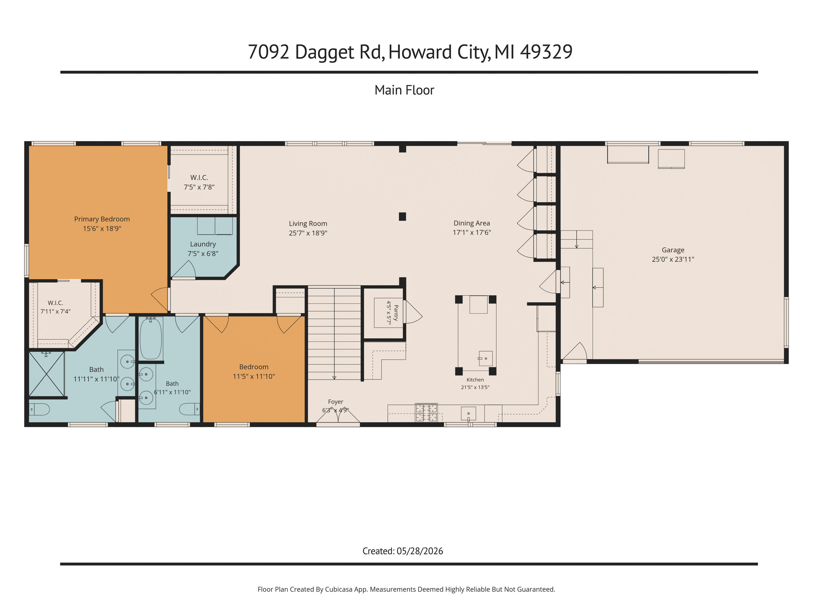 7092 Dagget Road Howard City, MI 49329 - Photo 58 of 59 2-7092 Dagget Rd Floorplan-2