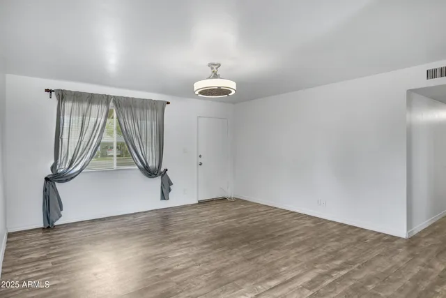 wooden floor in an empty room