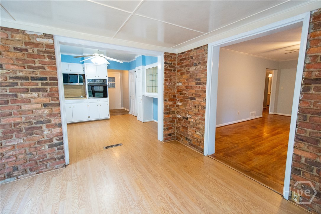 Dining Room looking into Kitchen and Living Room