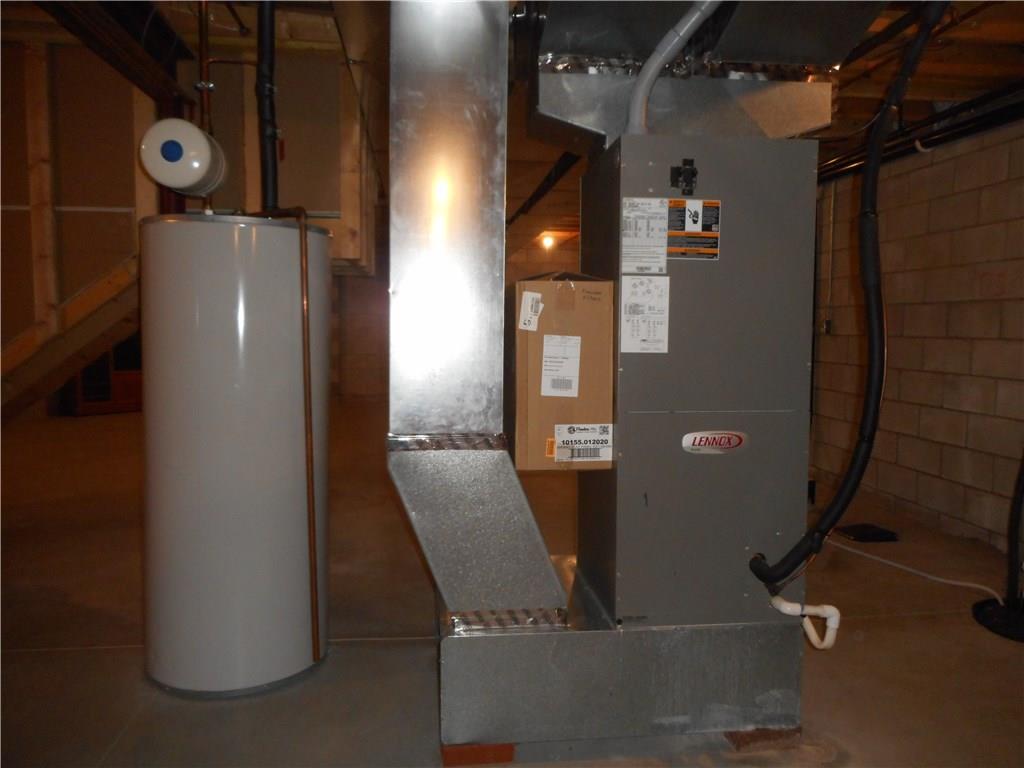 130 Vance Road New Castle, PA 16102 - Photo 17 of 25 Dual System Electric Forced air furnace with heat pump and central air. Thermostat on each floor for effiecient heating.