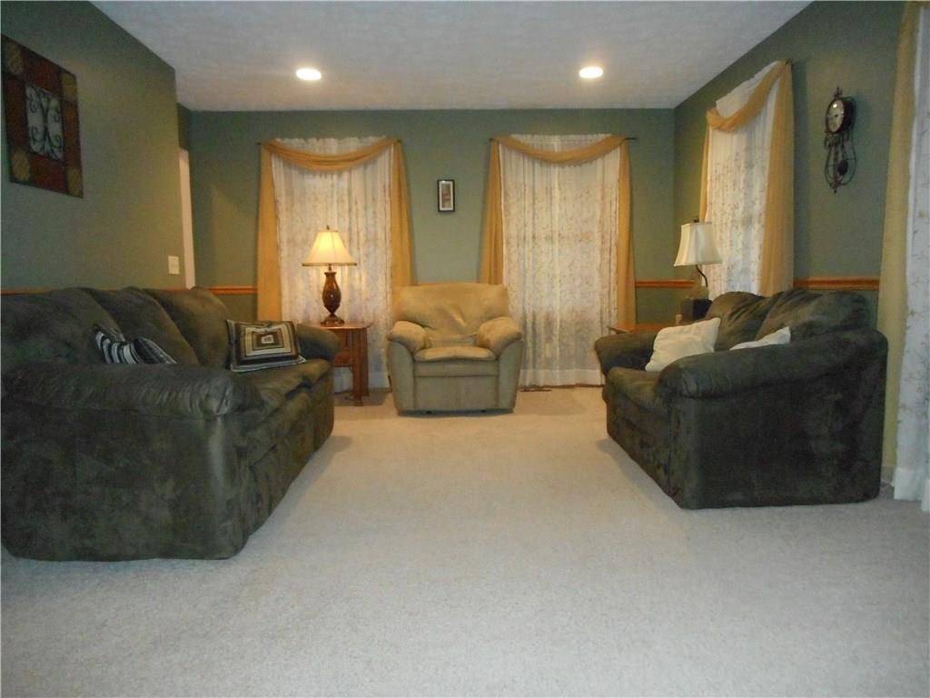 130 Vance Road New Castle, PA 16102 - Photo 6 of 25 Living/family room with recessed lighting flows nicely to kitchen.