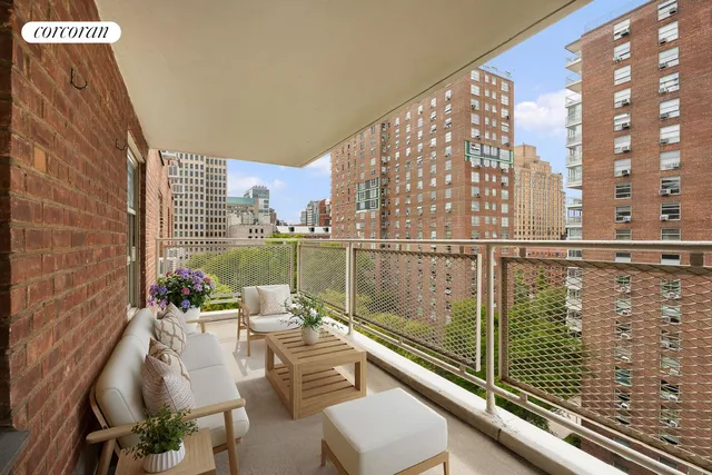 a view of balcony with couch