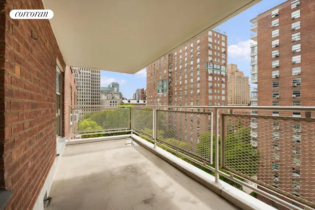 a view of balcony with city view