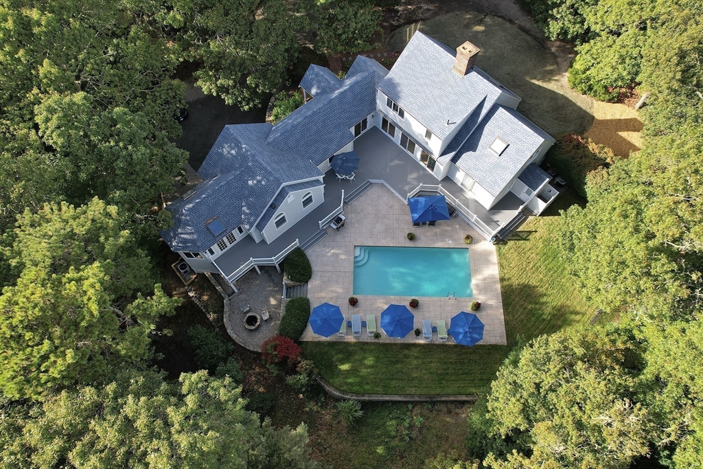 6 Heron Way Mashpee, MA 02649 - Photo 3 of 42 an aerial view of a house with a garden
