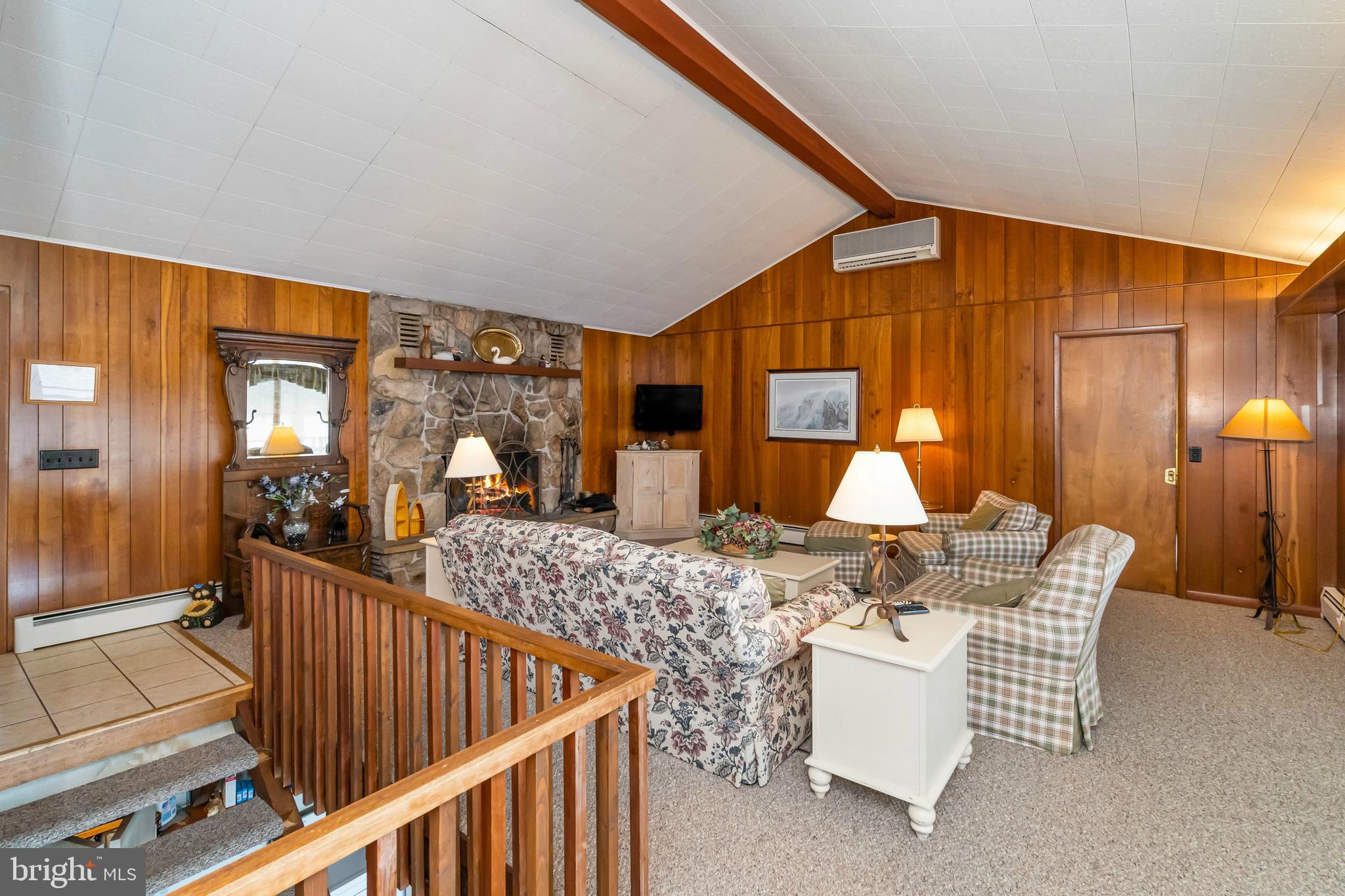 1244 Glendale Road Swanton, MD 21561 - Photo 25 of 52 Beautiful living room with stunning fireplace