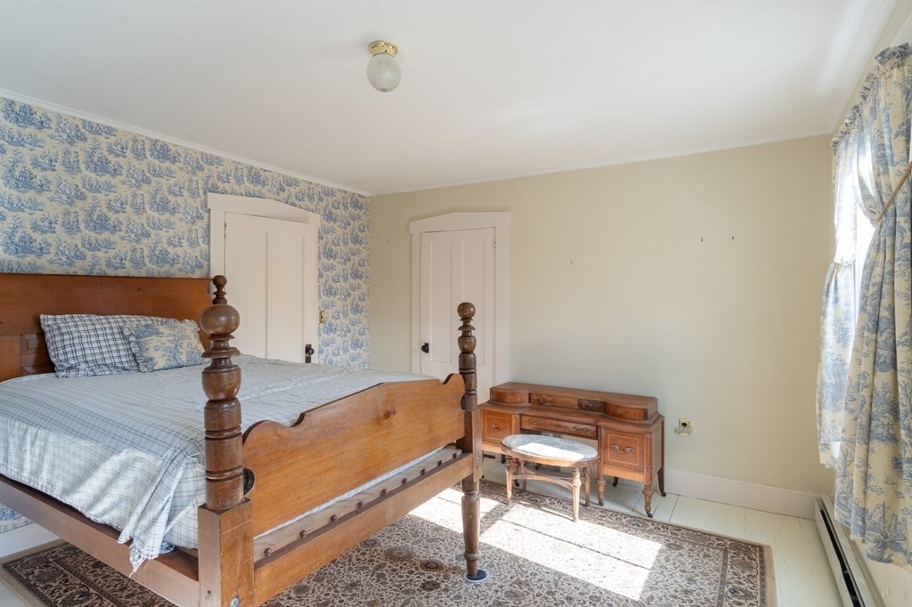 16 Hazelton Road Rowe, MA 01367 - Photo 25 of 33 a bedroom with a bed and wooden floor