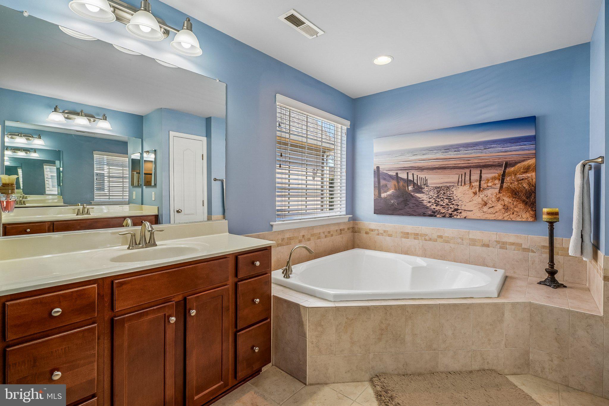 8716 Raleigh Mews Gainesville, VA 20155 - Photo 23 of 37 Primary bathroom sep shower/ tub and 2 vanities