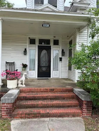 a front view of a house with entryway