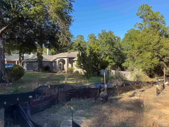 a view of road with trees