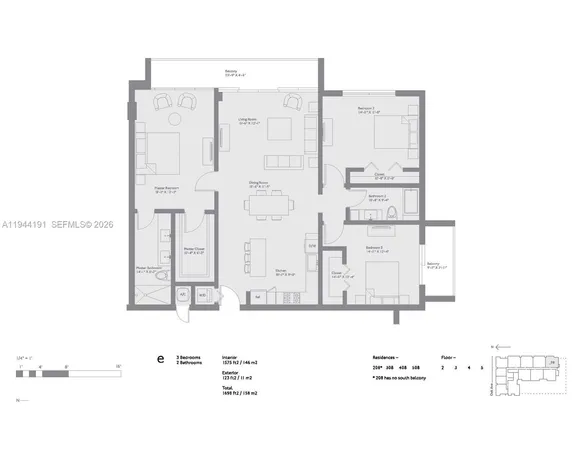 $1,870,391 | 3034 Oak Avenue, Unit 408, Coconut Grove, FL 33133