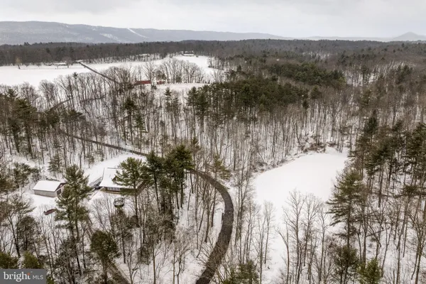 a view of lake with mountain