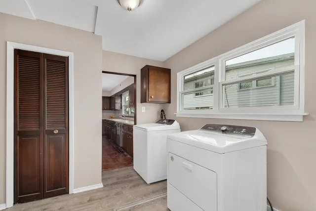 a room with storage and utility