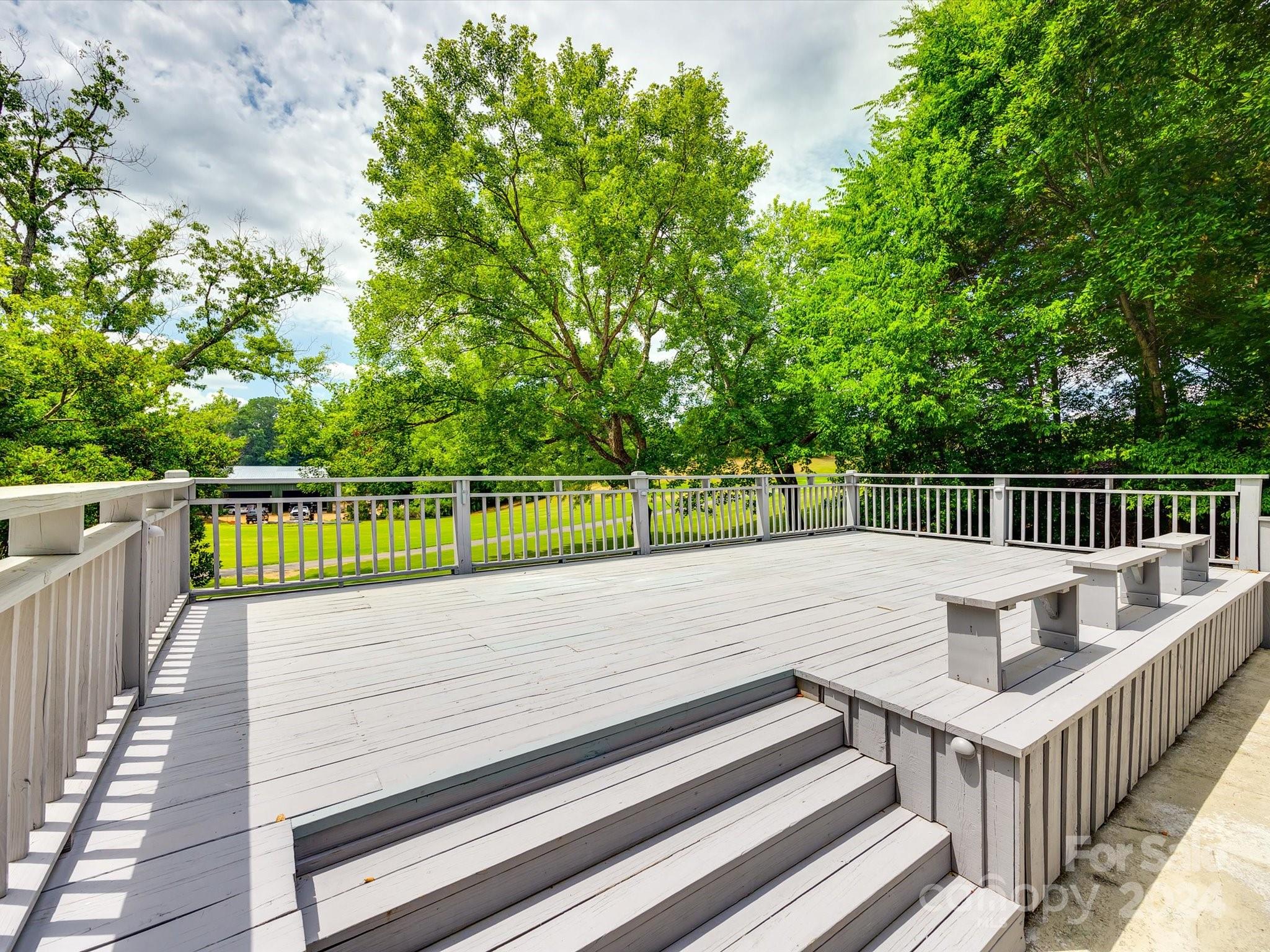 4001 Rounding Run Road Charlotte, NC 28277 - Photo 27 of 42 a view of deck with white and wooden fence