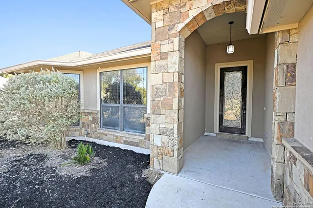 a view of a door of the house