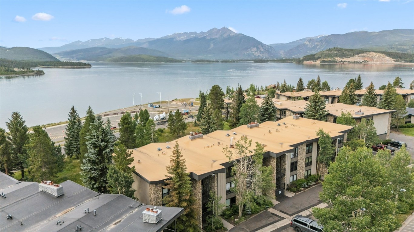 160 La Bonte Street, Unit 306 Dillon, CO 80435 - Photo 11 of 47 a view of a lake with a mountain in the background