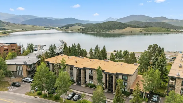 a view of a house with a lake view