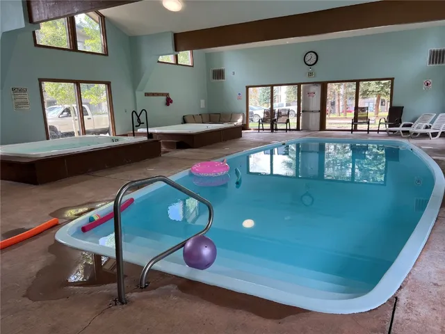 a room with pool table