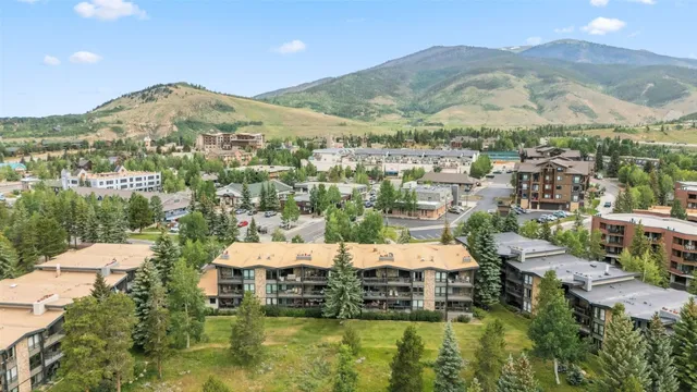 a view of a lake with a mountain