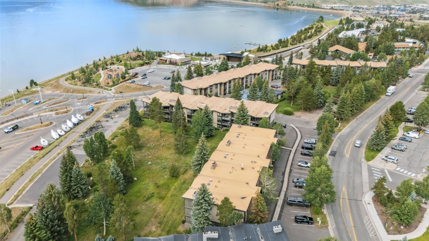 160 La Bonte Street, Unit 306 Dillon, CO 80435 - Photo 46 of 47 an aerial view of residential houses with outdoor space