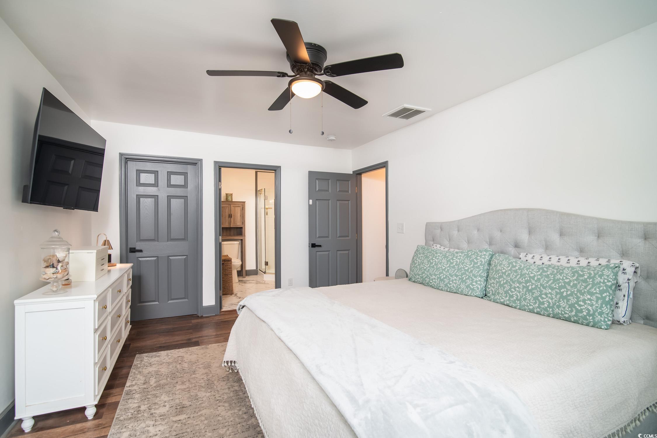 1714 Oak Street Georgetown, SC 29440 - Photo 26 of 40 Bedroom featuring dark hardwood / wood-style floor