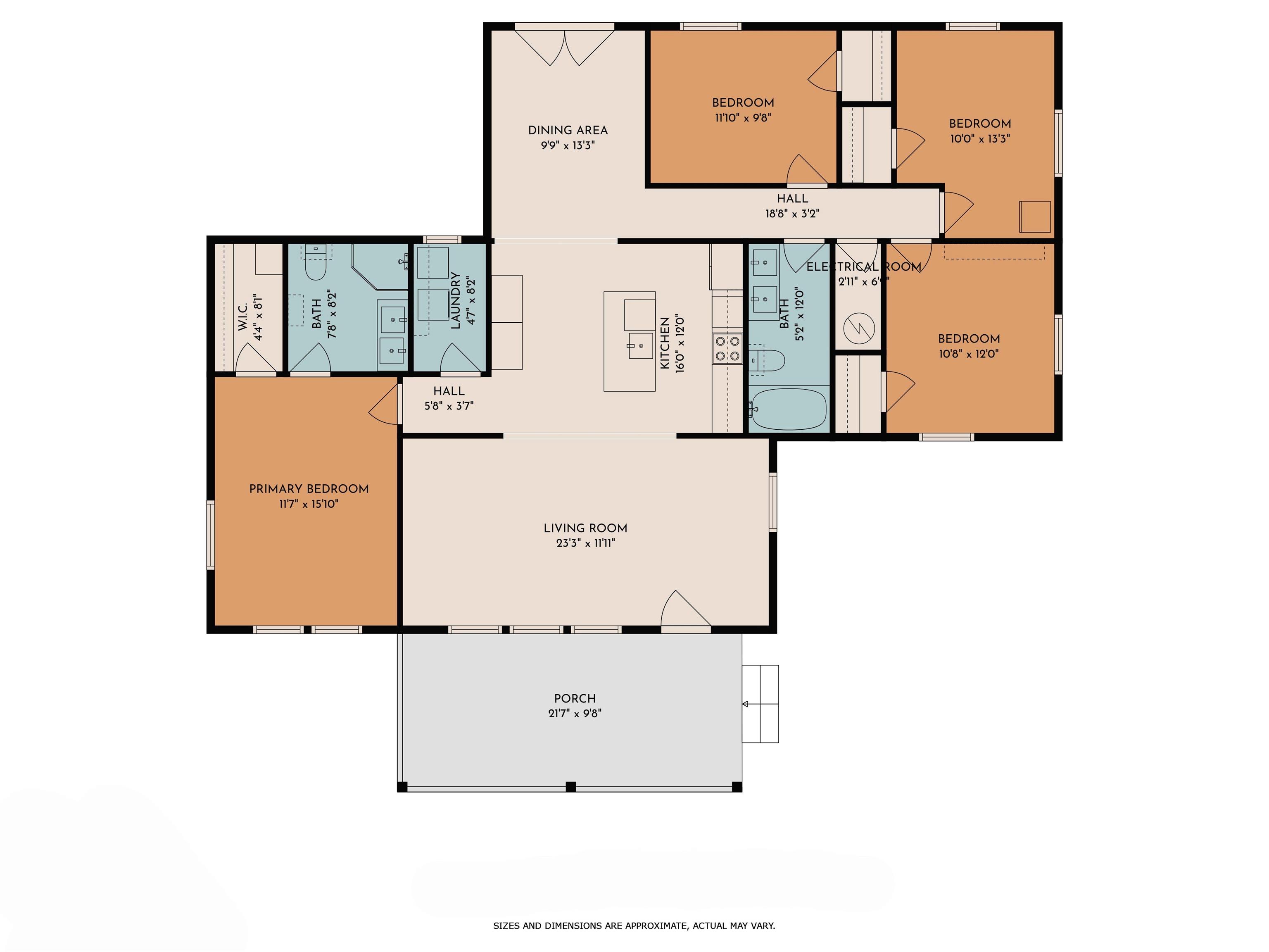 1714 Oak Street Georgetown, SC 29440 - Photo 40 of 40 Floor plan