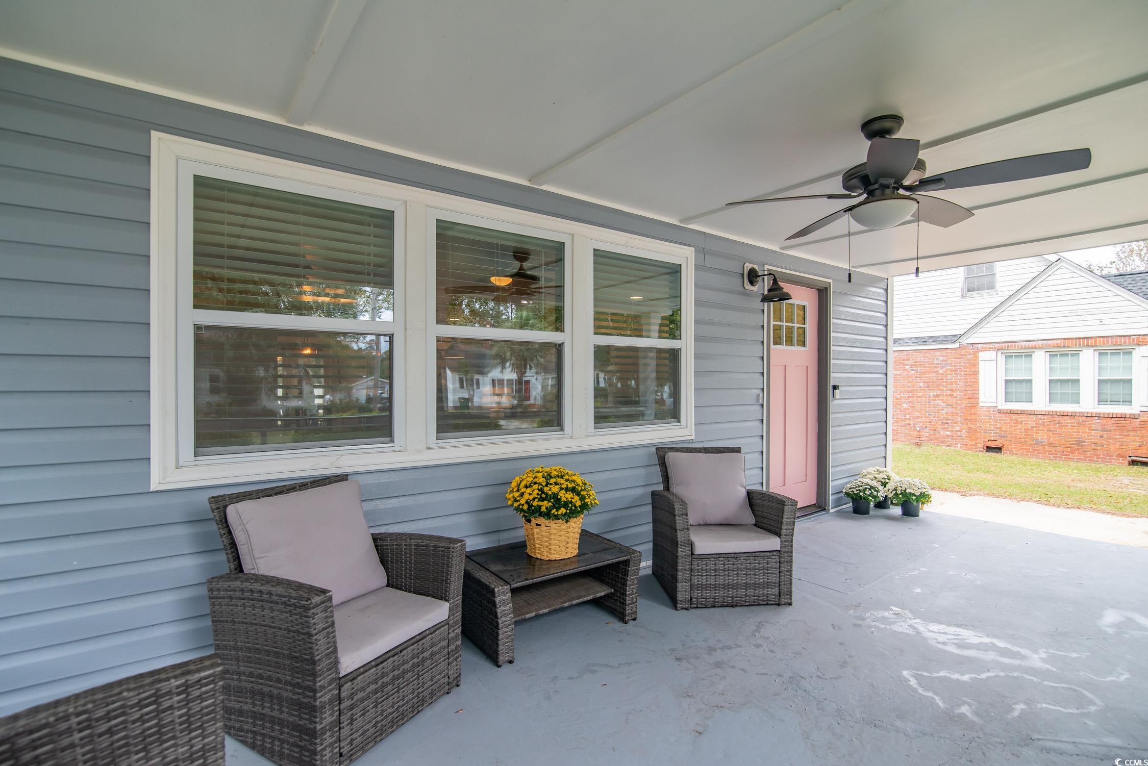 1714 Oak Street Georgetown, SC 29440 - Photo 4 of 40 View of patio / terrace with ceiling fan