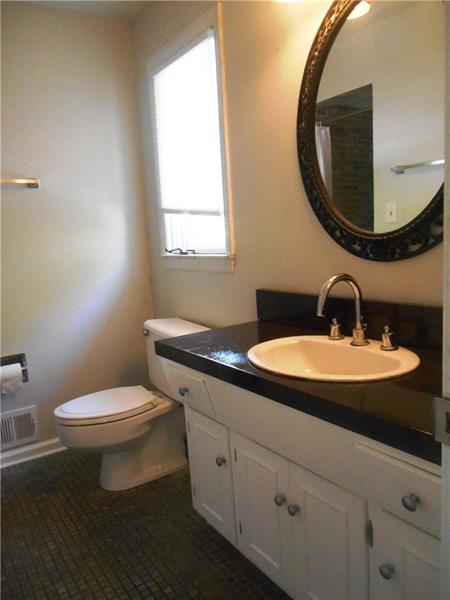 505 Harrogate Road Pittsburgh, PA 15241 - Photo 13 of 23 Master bath has been updated with fresh paint and the refinished, rustic counters.