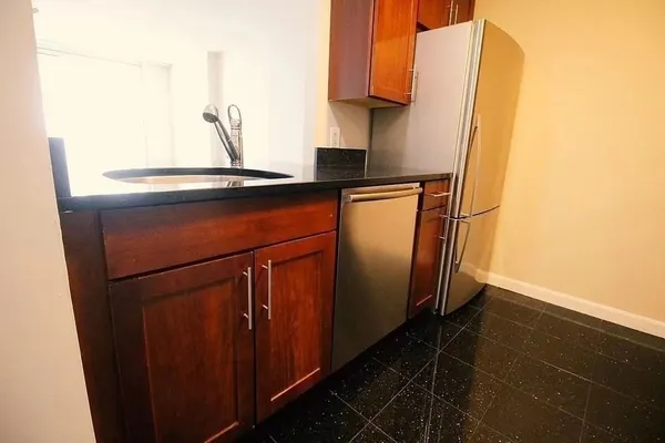 a close view of washer and dryer