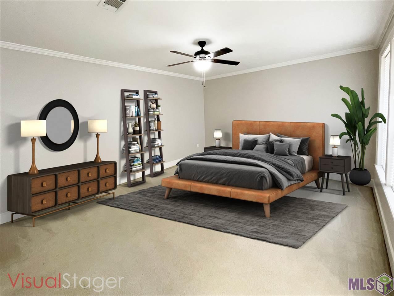 3034 Peebles Street Baton Rouge, LA 70809 - Photo 10 of 25 Main Bedroom Staged