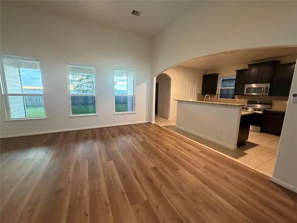 a view of small space with racks on the wall