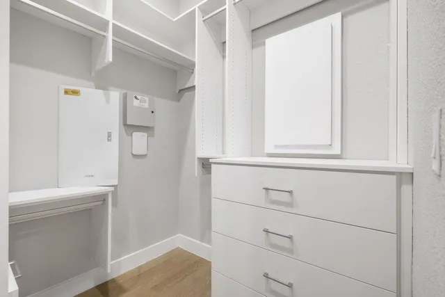 a view of walk in closet