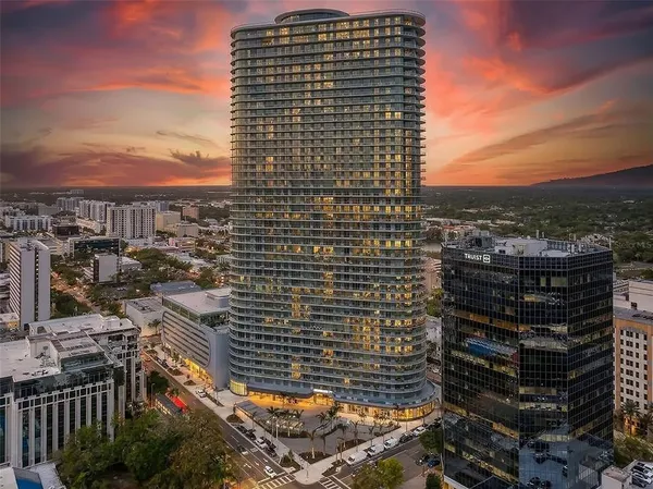a view of city from balcony