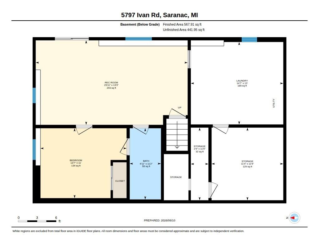 5797 Ivan Road Saranac, MI 48881 - Photo 23 of 40 5797 Ivan walkout basement floorpan