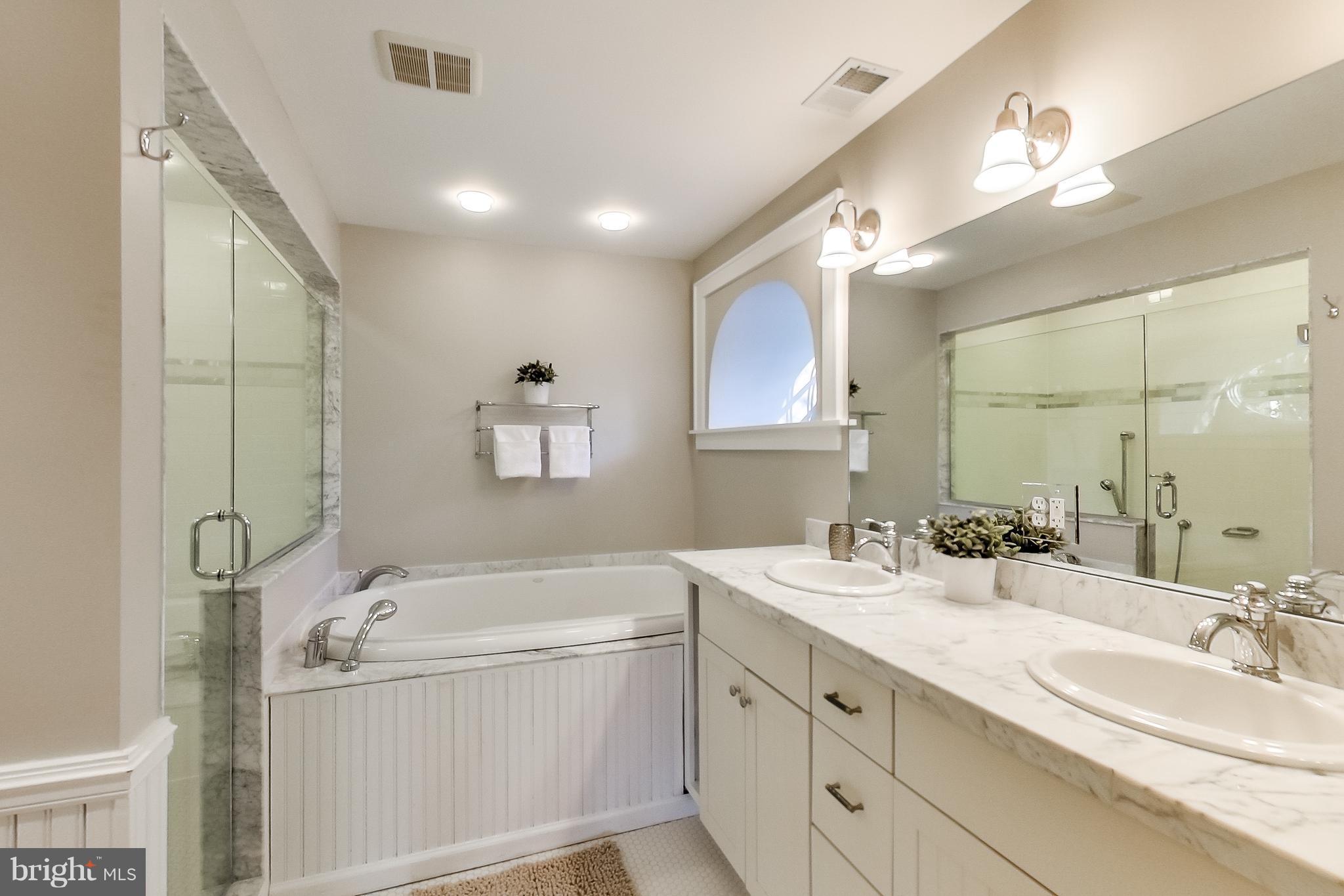 7412 Ridgewood Avenue Chevy Chase, MD 20815 - Photo 13 of 30 Spa-like En-suite Master Bathroom