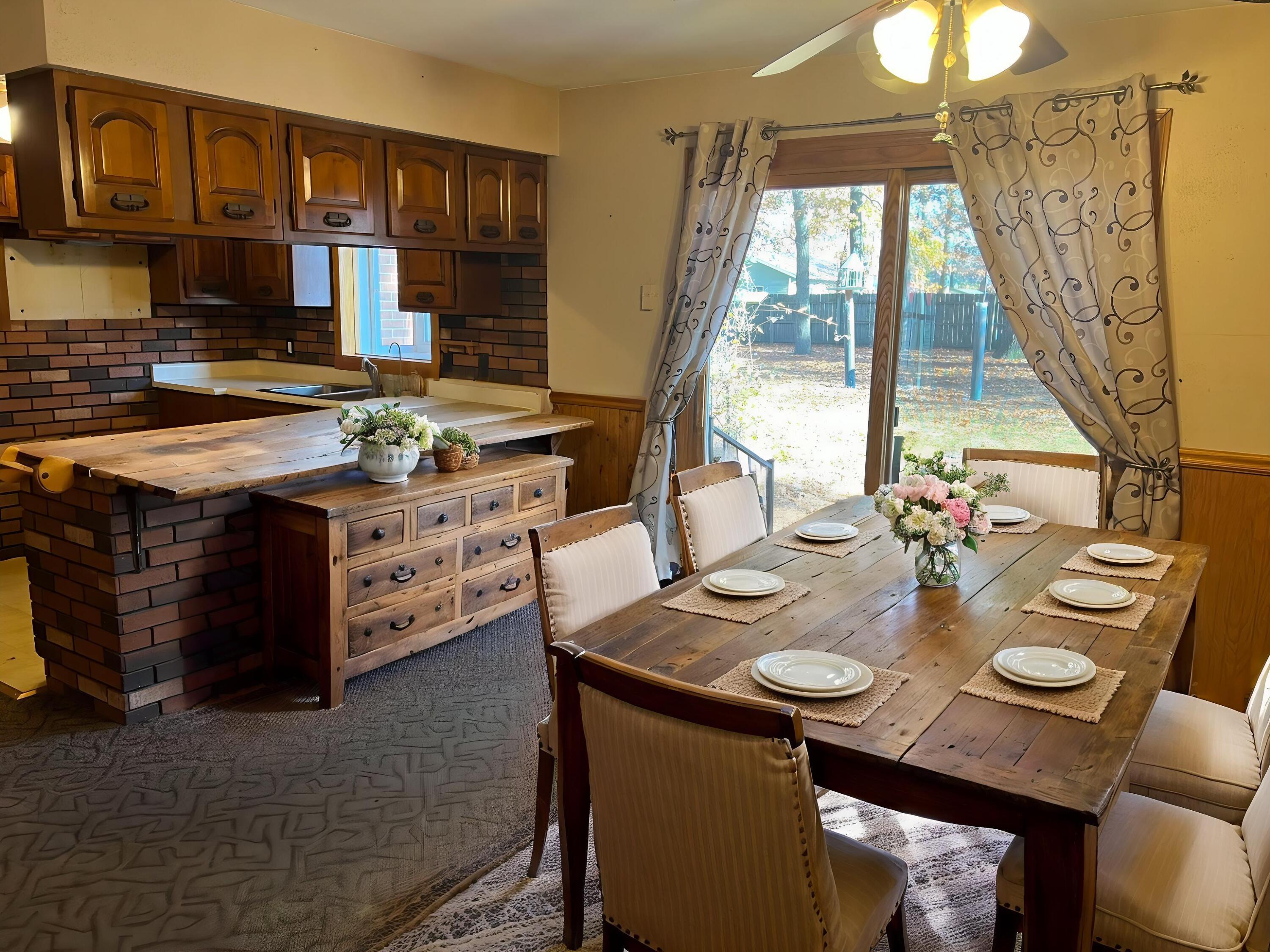 12243 Duttlinger Lane Wheatfield, IN 46392 - Photo 5 of 27 a view of a dining room with furniture window and outside view