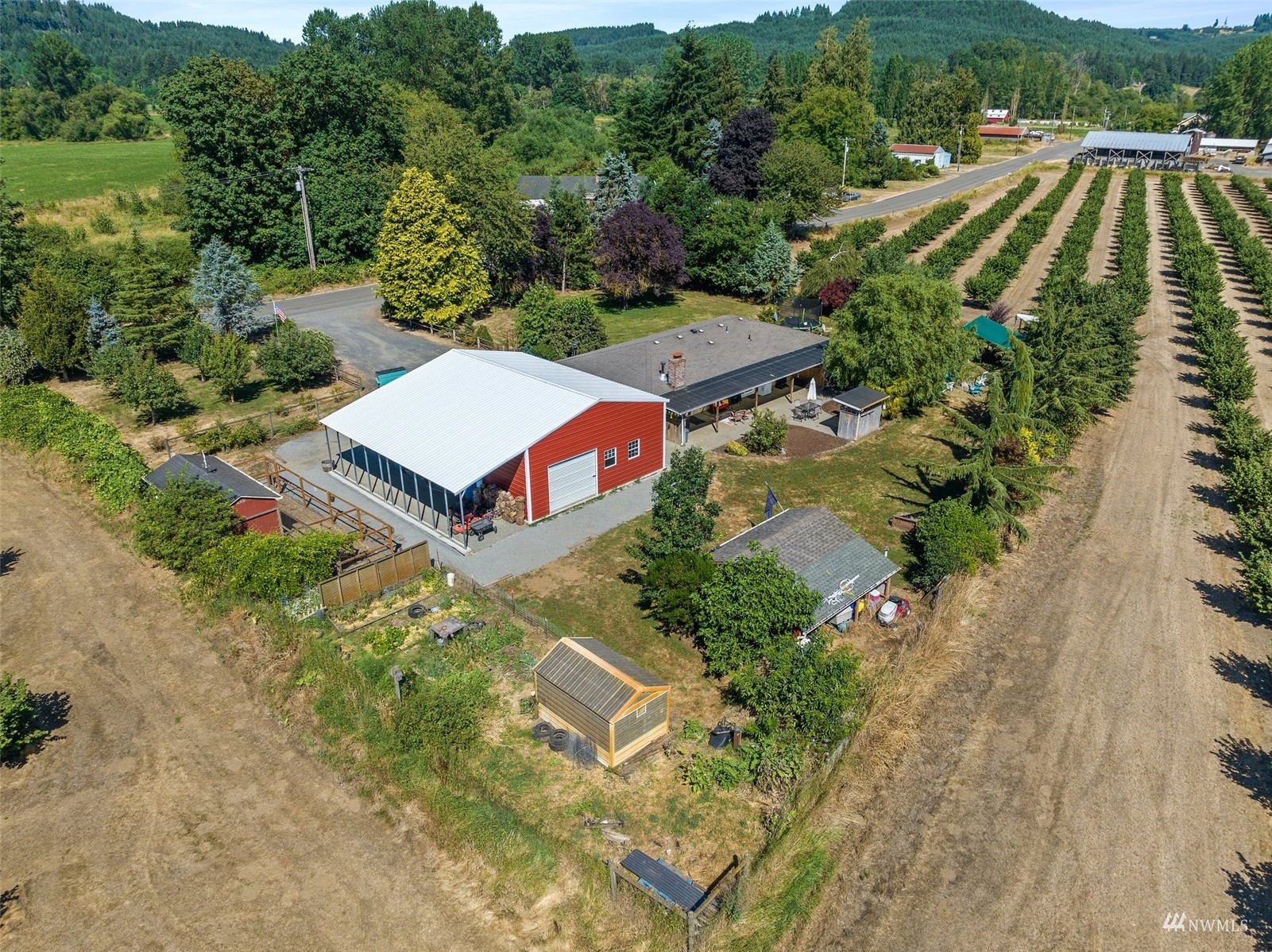 175 Ceres Hill Road Chehalis, WA 98532 - Photo 26 of 36 an aerial view of a house with a yard