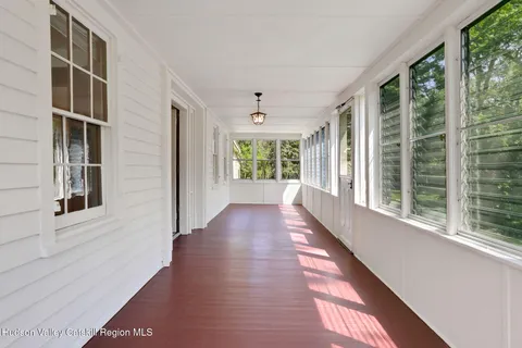 a view of a house with wooden floor